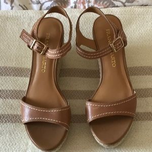 Franco Sarto Tan Wedge Sandals